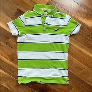 Hollister polo, stripe, adult small